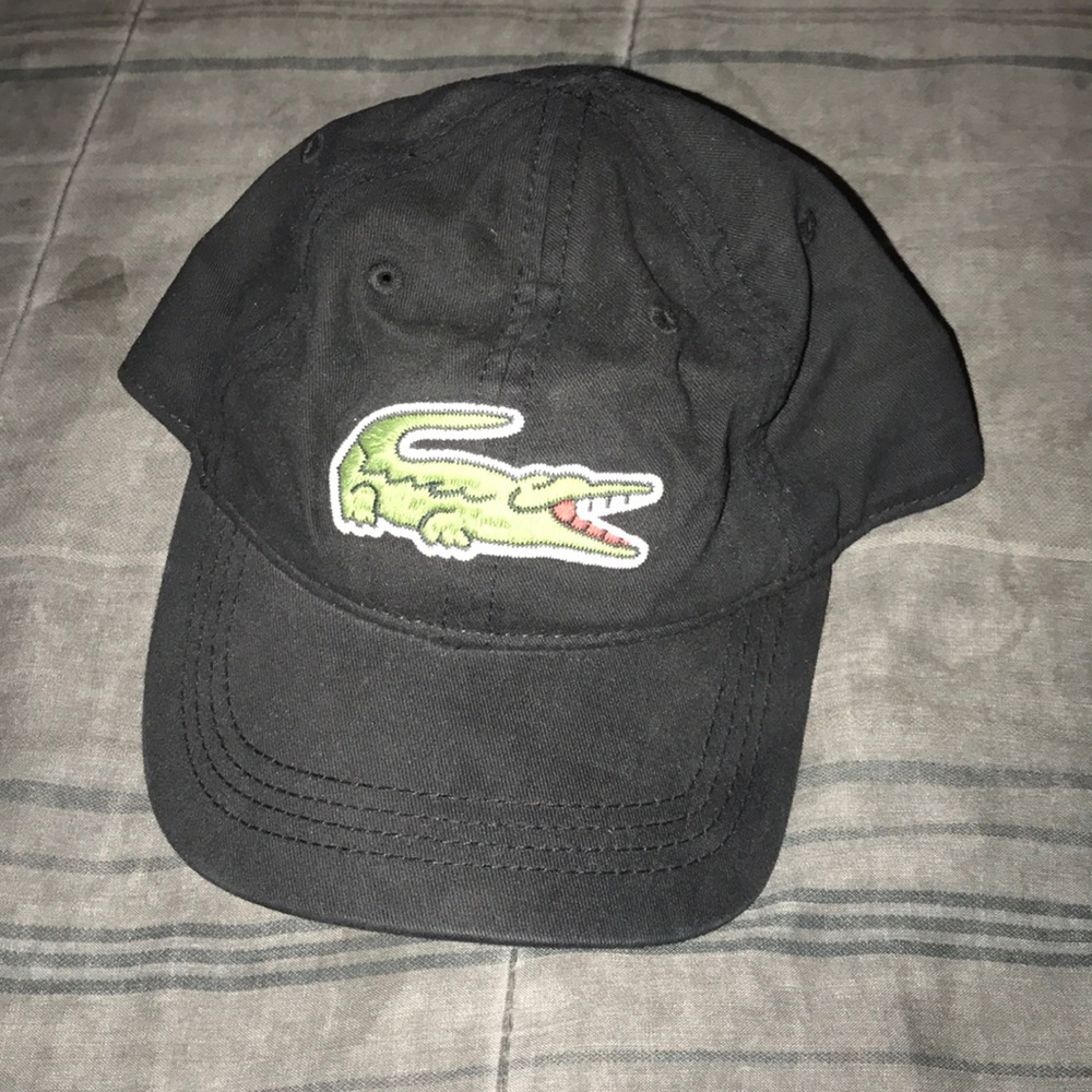 Black Lacoste OS Hat.